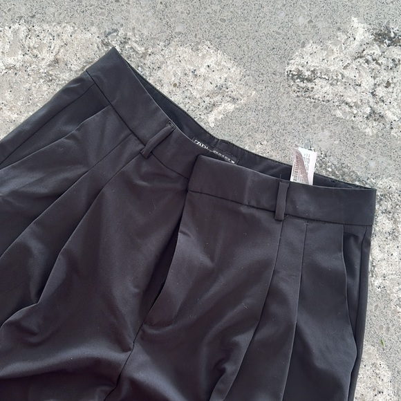 Zara Wide Leg Black Pant 7385/535/800 - Picture 2 of 2